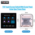 Smart Wall Switch 4 Inch Zigbee Touch Screen Control Panel for EU Homes Asain Wall Switch Tidesmit