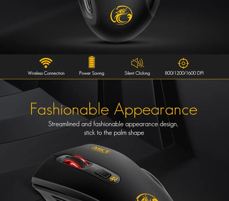 Silent 2.4G USB Receiver Wireless Optical Mouse Battery Style Computer Office Soundless Mouse For PC Computer Laptop IPad Mac