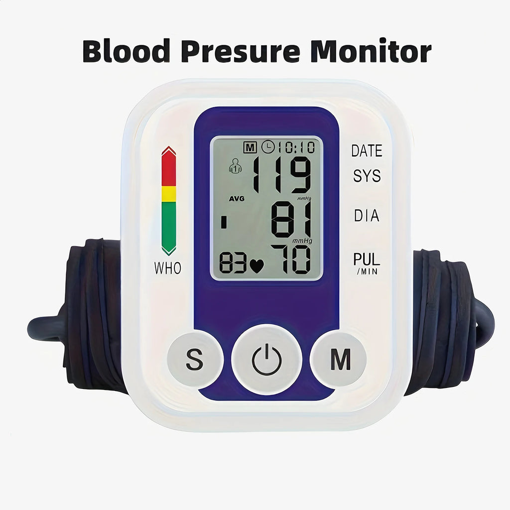 Medical Automatic Arm Blood Pressure Monitor Heart Beat Rate Pulse Meter Tonometer Sphygmomanometers digital tensiometers