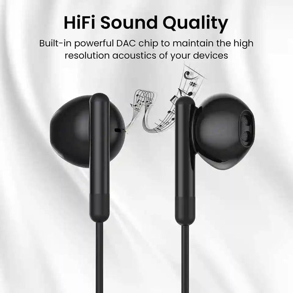 USB-C Wired Headphones for Samsung Galaxy S24 S23 - HiFi Stereo Audio Tidesmit