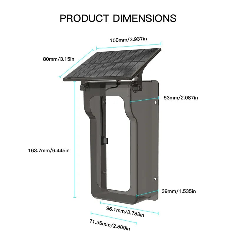 Tuya Doorbell with Solar Rain Cover Camera Wireless Video Doorbell Wifi PIR Human Body Sensing Outdoor Door Bell Video Intercom