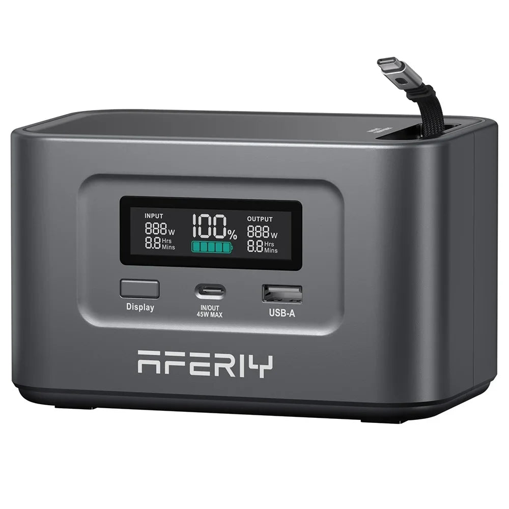 AFERIY Nano100 Portable Power Station 100W 99Wh LiFePO4 Fast Charge AFERIY Nano100 Poland Tidesmit