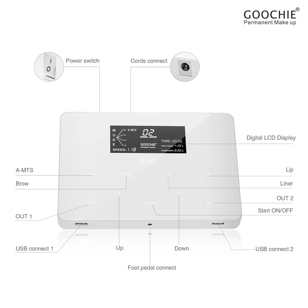 Permanent Makeup Tattoo Machine - Digital Intelligent PMU Device Permanent Makeup Machines Tidesmit