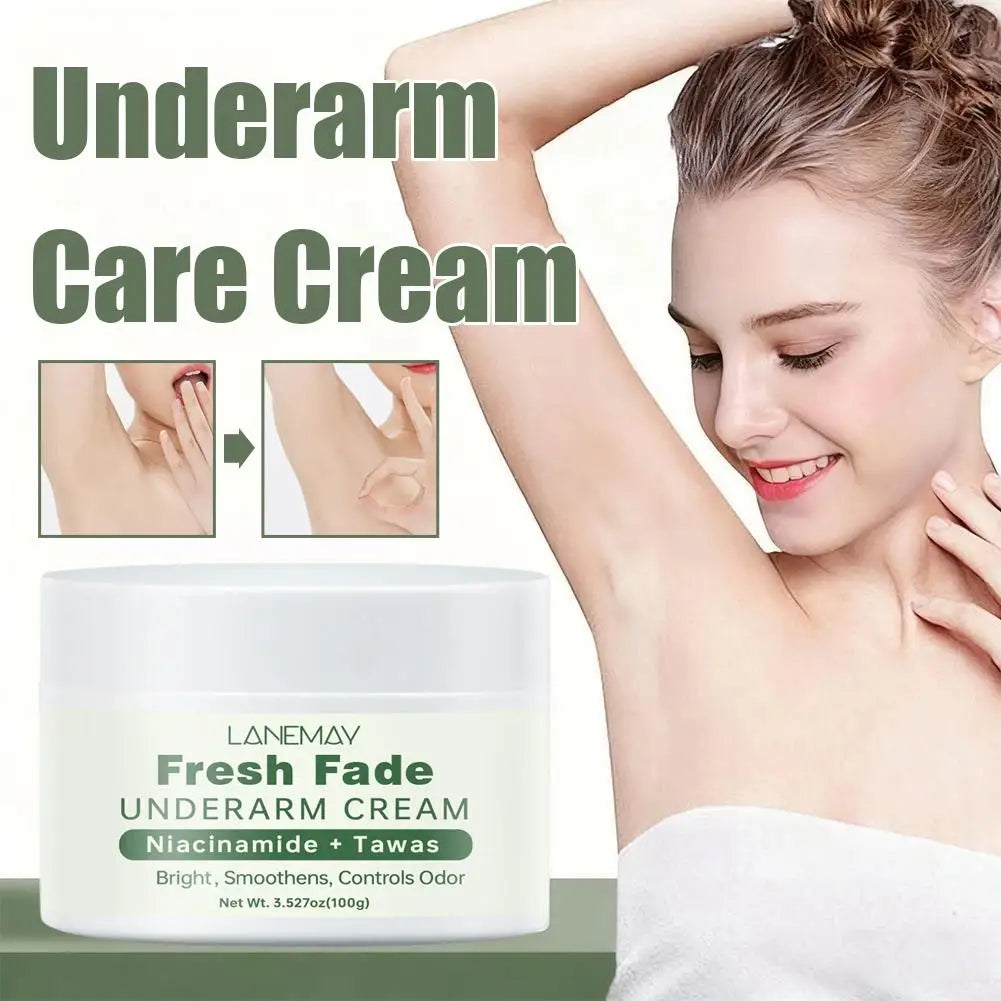 Fresh Fade UNDERARMCREAM Cream Niacinamide Brightens,Smoothens,Controls Odor  Underarm Skin Care Moisturizing  Body Lotion 100g