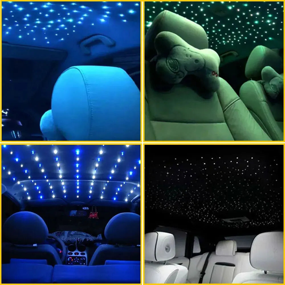 Car Starry Sky Light Kit 16W RGB - DIY Fiber Optic Ceiling Lamp Tidesmit