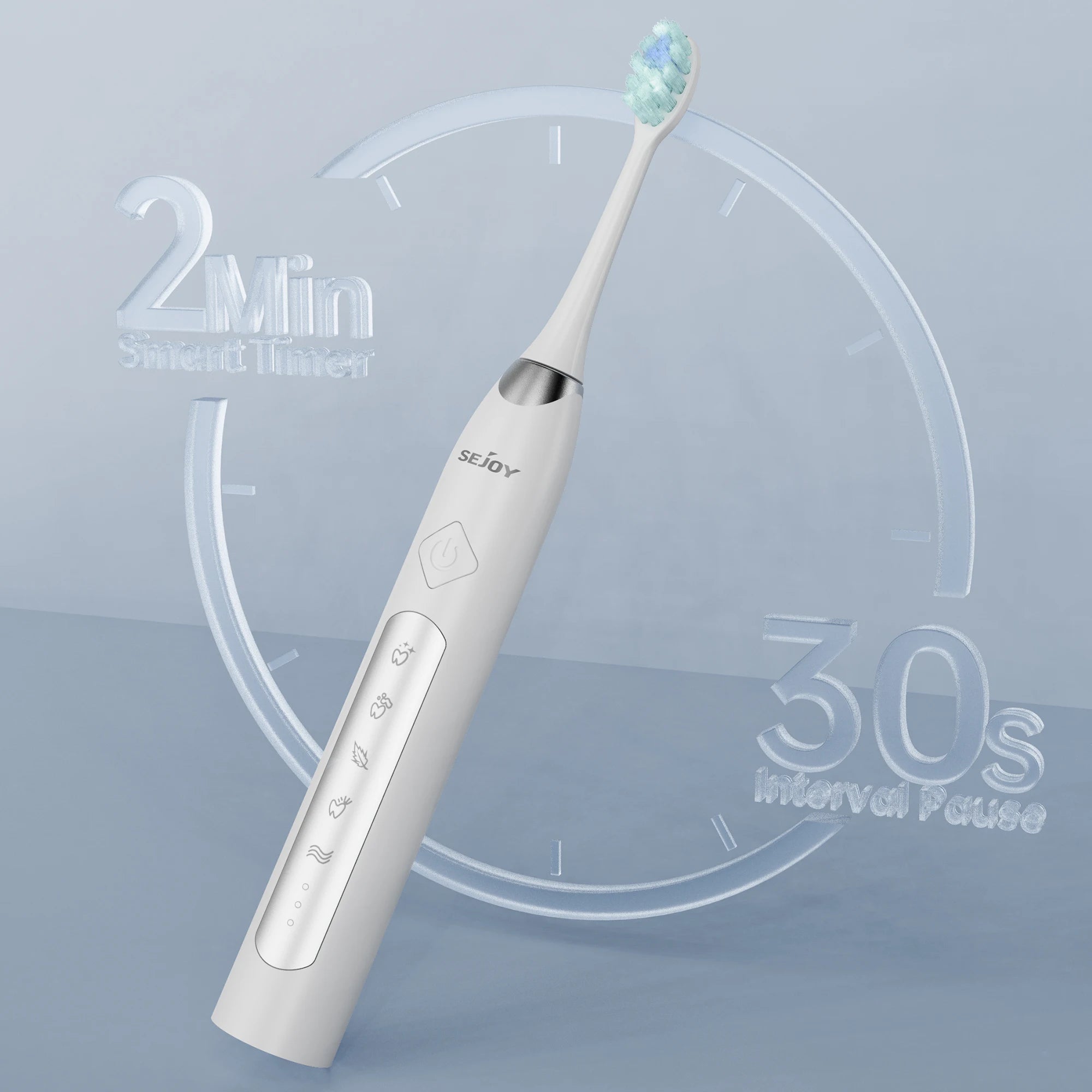 SEJOY Sonic Electric Toothbrush for Adults with 10 Brush Heads, Sonic Electric Tooth brush with 38000 VPM Deep Clean 15 Modes, Rechargeable