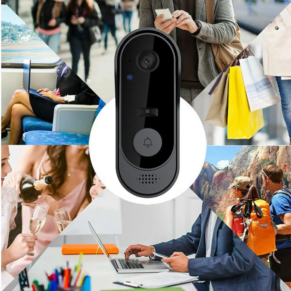 Tuya Wireless Doorbell With Camera Bundle Doorbell Smart Home WIFI HD Outdoor Phone Camera Security Video Intercom Night Vision