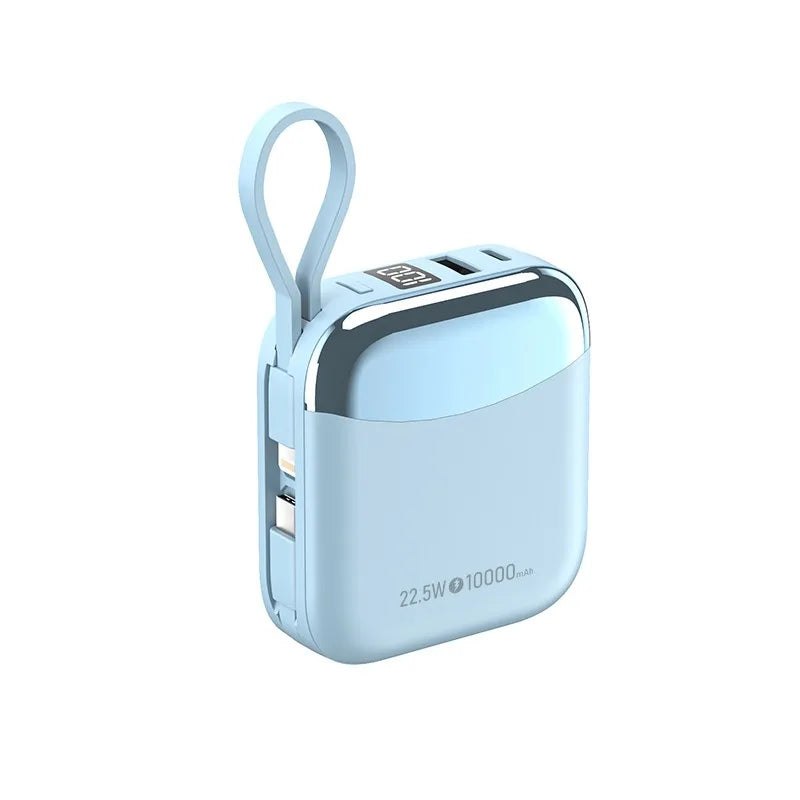 10000mAh Portable Charger - 66W Fast Charging Power Bank for Devices Blue 10000mAh Tidesmit