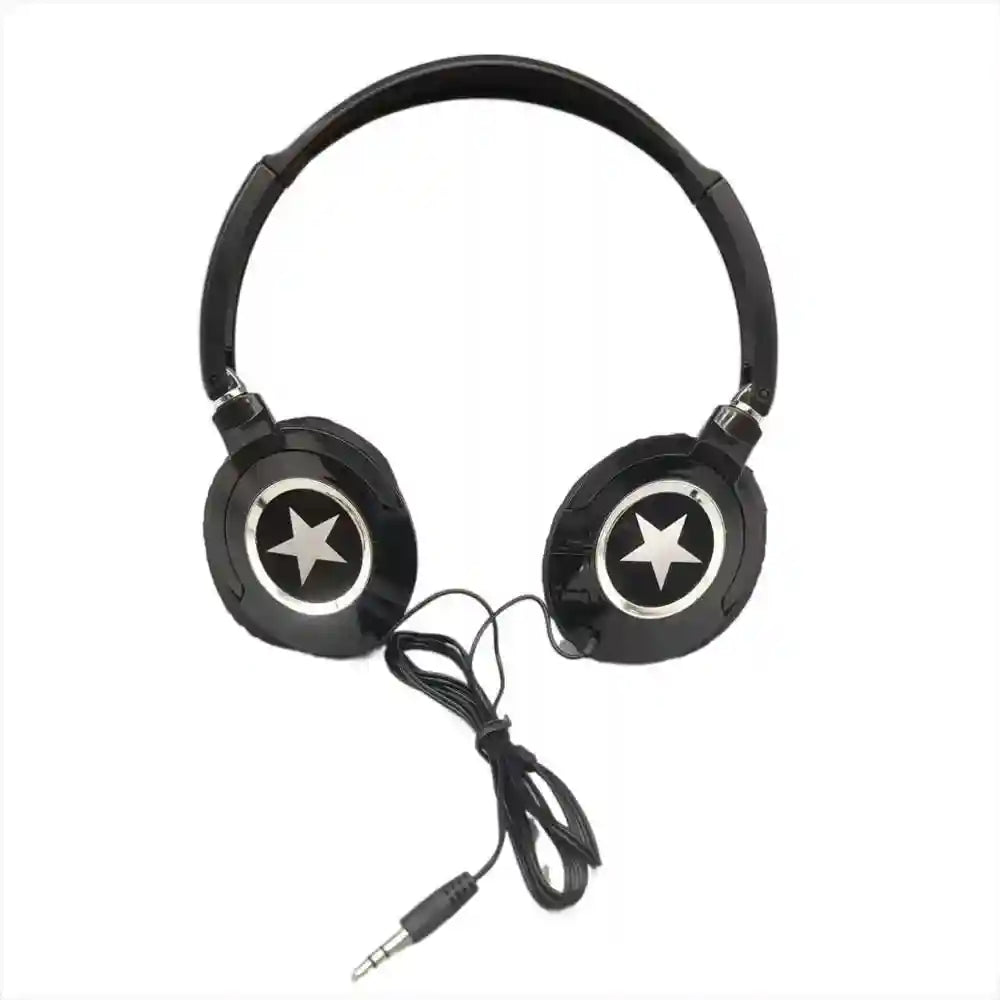 Over-Ear Wired Headphones with Active Noise Cancellation and HiFi Bass Black Tidesmit