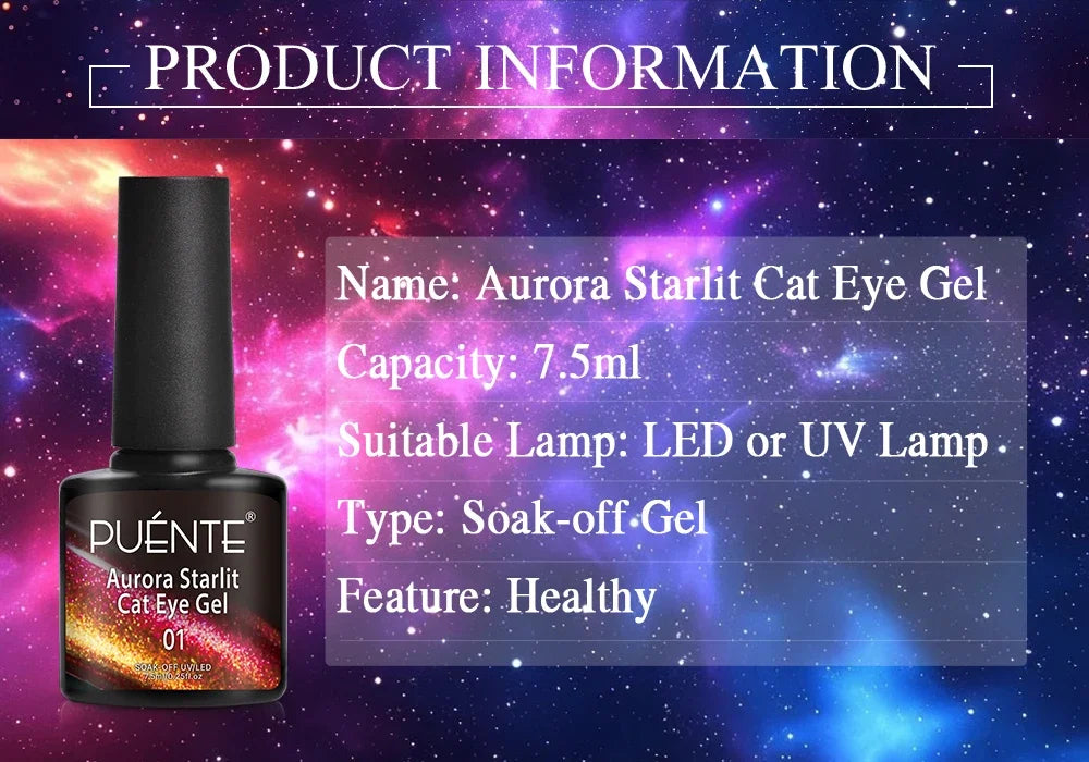 Cat Eye Magnetic Gel Polish 7.5ml - Professional Long-Lasting Nail Art Permanent Makeup Machines Tidesmit