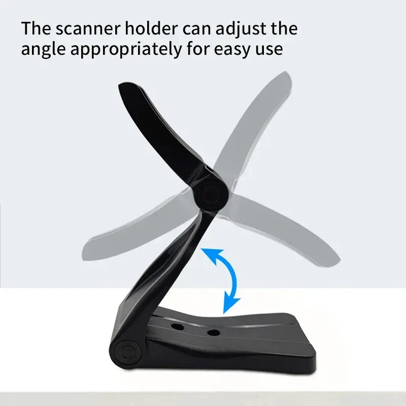 Universal Adjustable Barcode Scanner Stand Barcode Reader Stand, Large Base, Removable, Super Stable, Compatible with All Types