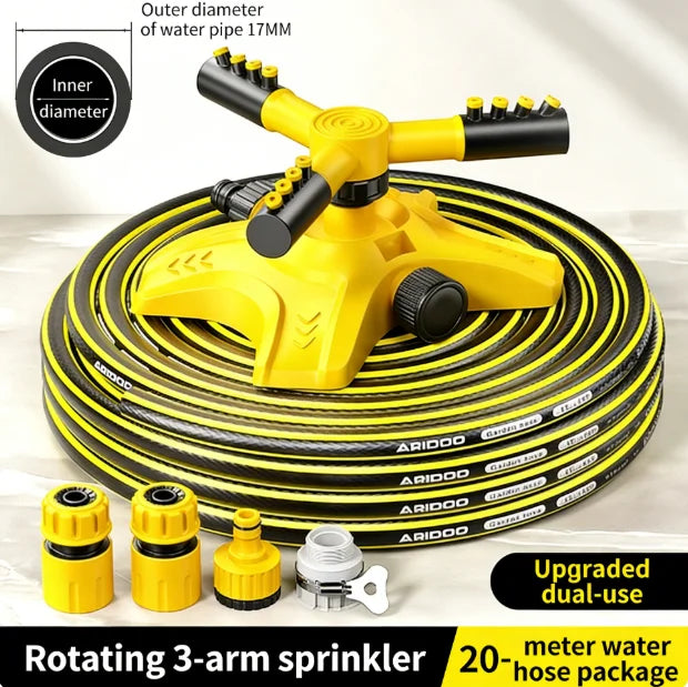 360 °   Automatic Rotating Water Pipe Set, Garden Lawn Sprinkler, Yard Tree Coverage Watering Irrigation Sprayer