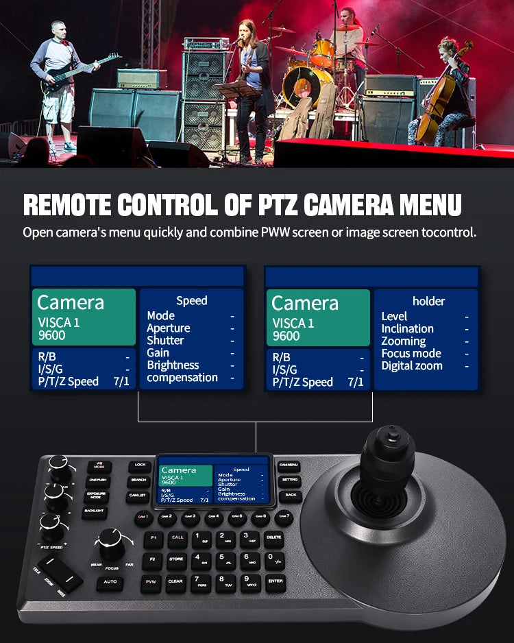 PTZ Camera 4K 20X Zoom Video Conference Camera Kit Church Meeting Live Broadcast PTZ Camera Controller for Video Conferencing
