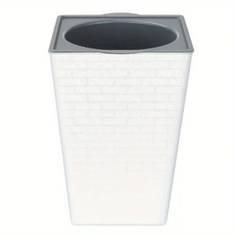 Plastic Brick Pattern Flowerpot Creative Shape Garden Flower Pot for Garden Courtyard Indoor Large Flower Pot Garden Supplies