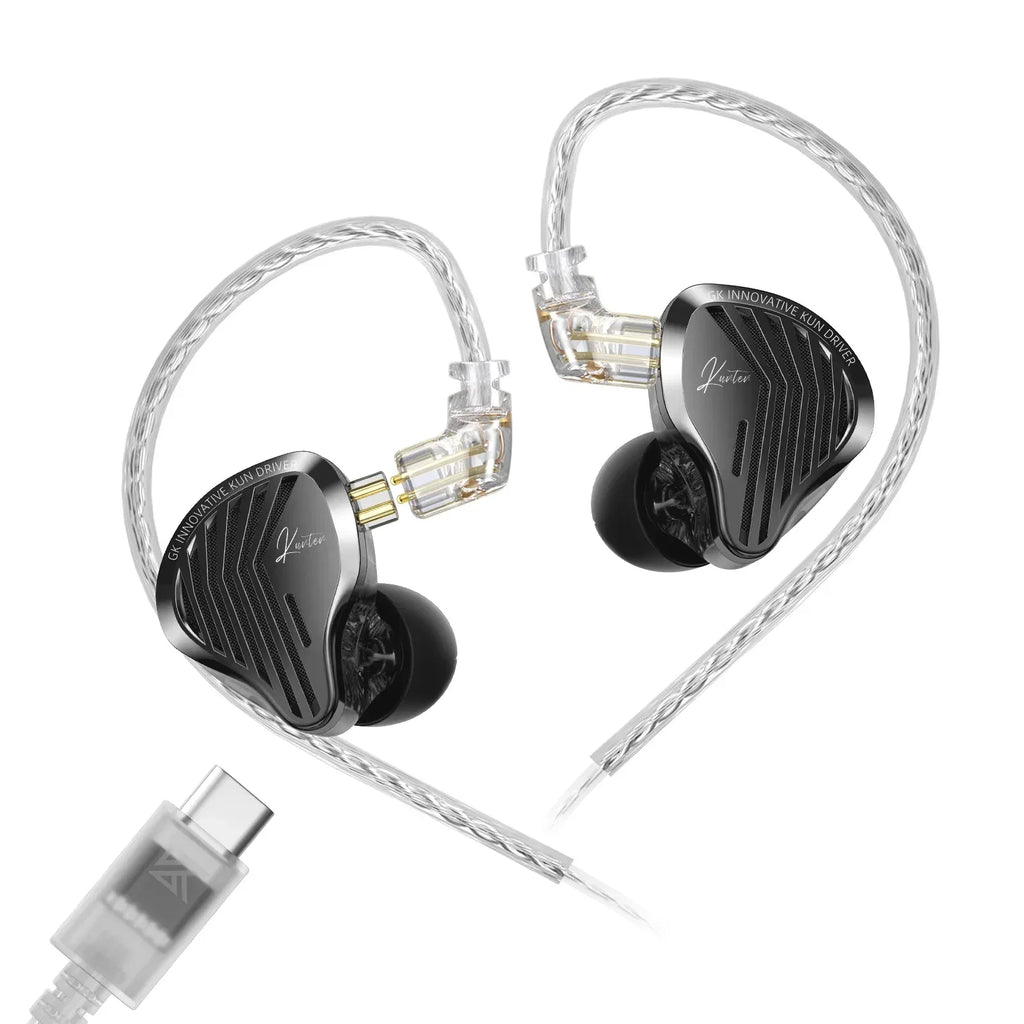 HiFi Wired Earbuds With Heavy Bass & Detachable 2-Pin Cable | Tidesmit Type-C No Mic China Mainland Tidesmit