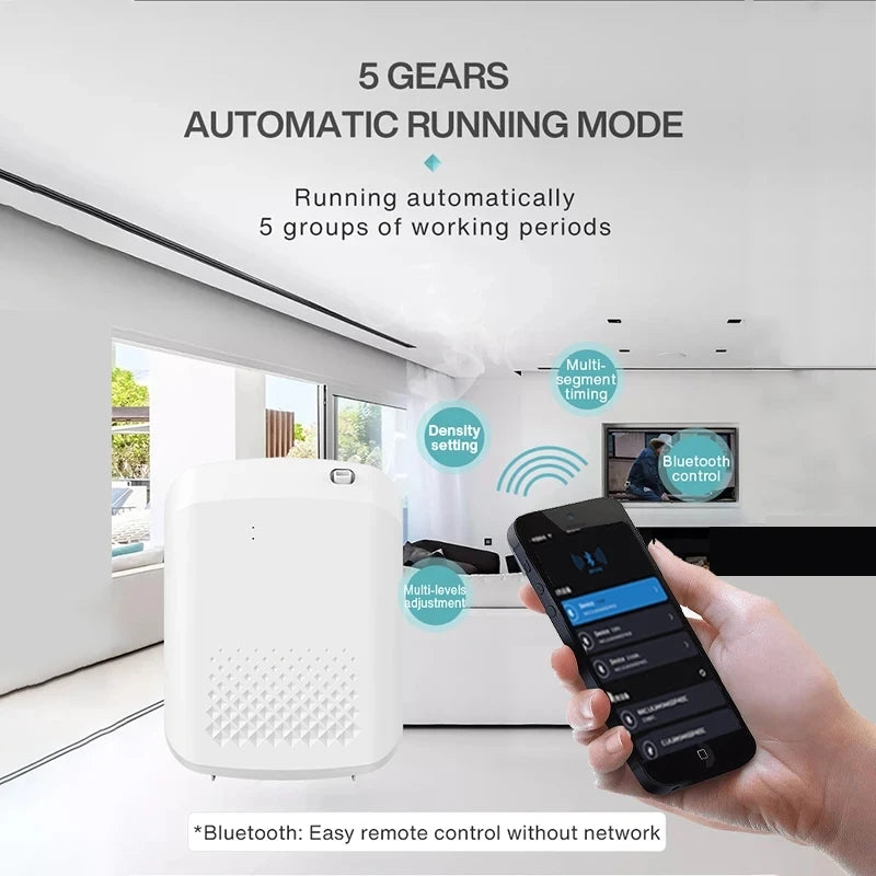 Waterless Fragrance Diffuser 300ml WIFI Control Flavoring Diffuser Timer Function Air Freshener Smell Distributor For Home Hotel