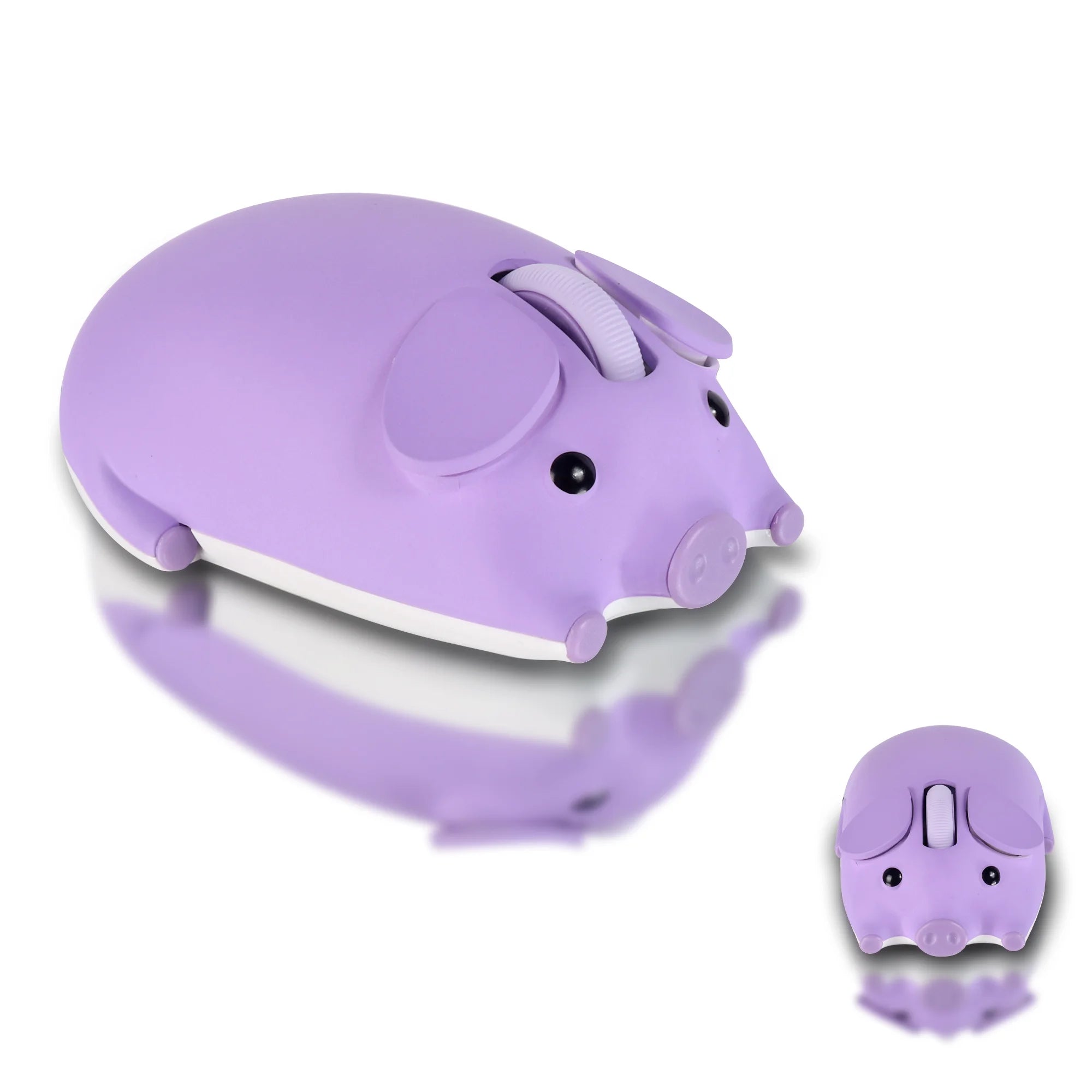 Cute 3D Little Pig Wireless Mouse 2.4G Bluetooth Dual-mode Silent For Women Office Laptop PC