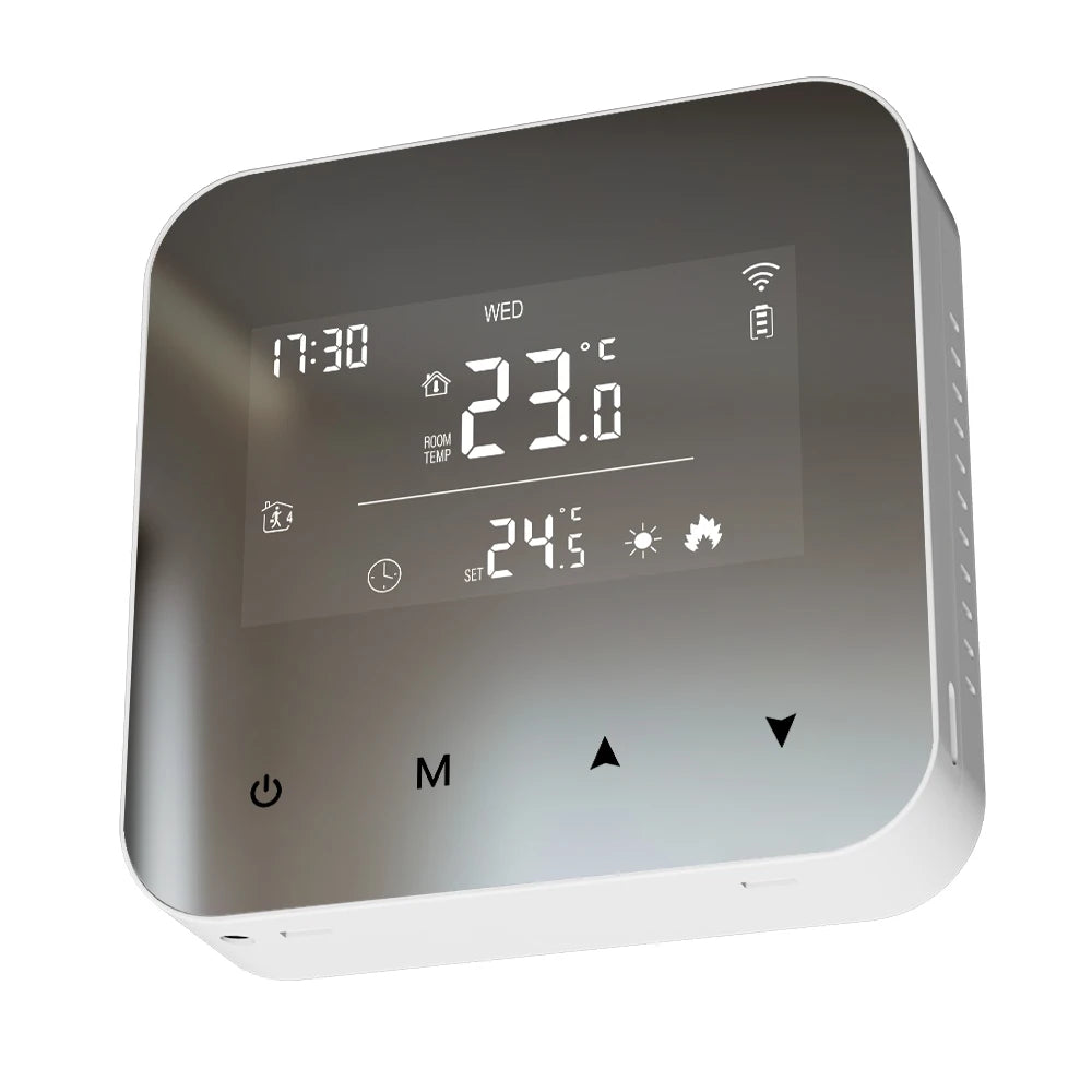 WiFi Thermostat for Boiler Battery Powered Accurate Heating Cooling Control for Your Home Compatible with Alexa Google Alice