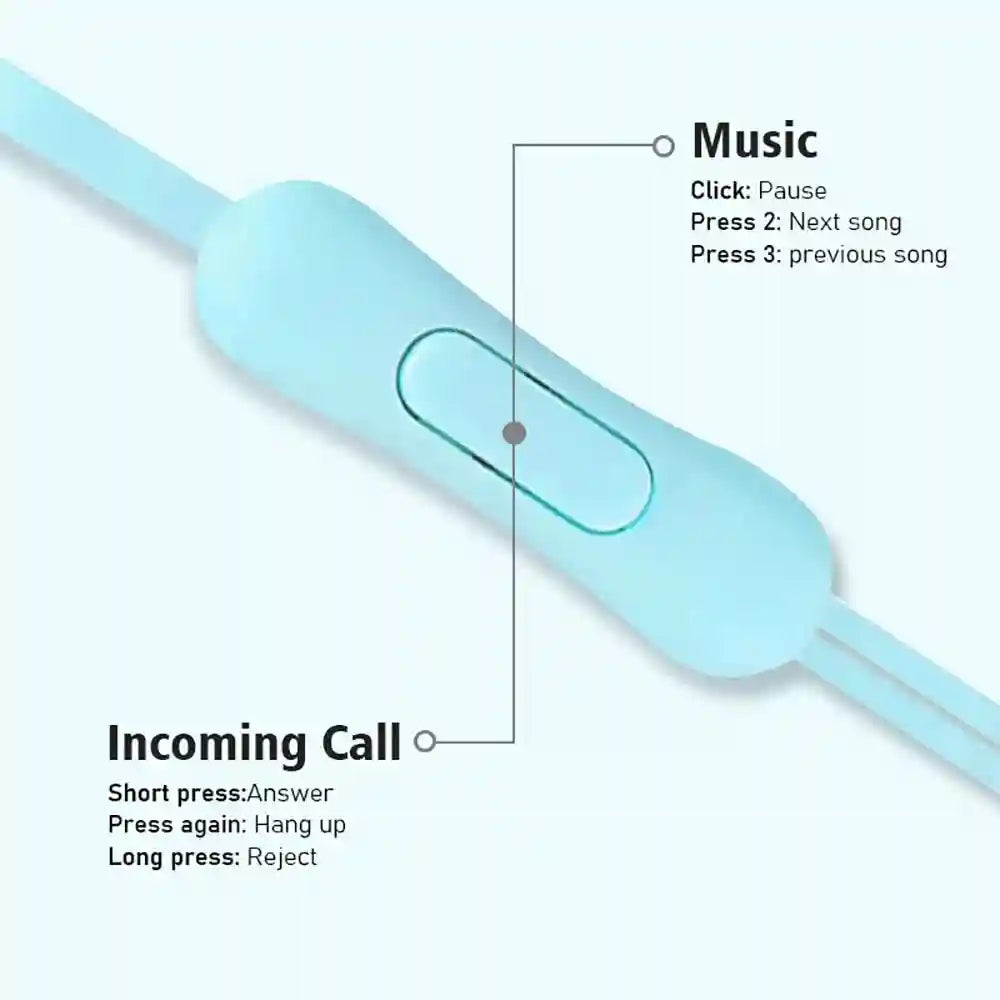Tidesmit Wired 3.5mm Stereo Earphones with Integrated Microphone Tidesmit
