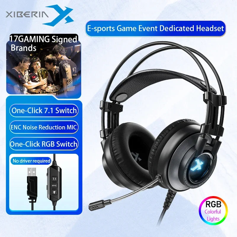 7.1 Surround Sound Gaming Headset with Noise Cancelling Mic - Tidesmit Tidesmit