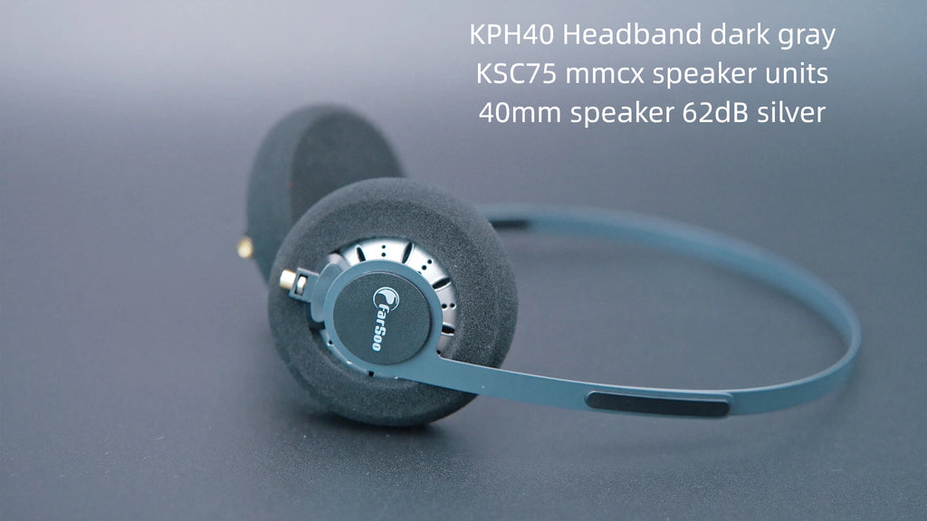 MMCX HiFi Over-Ear Headphones with Deep Bass and Low Latency Audio Tidesmit