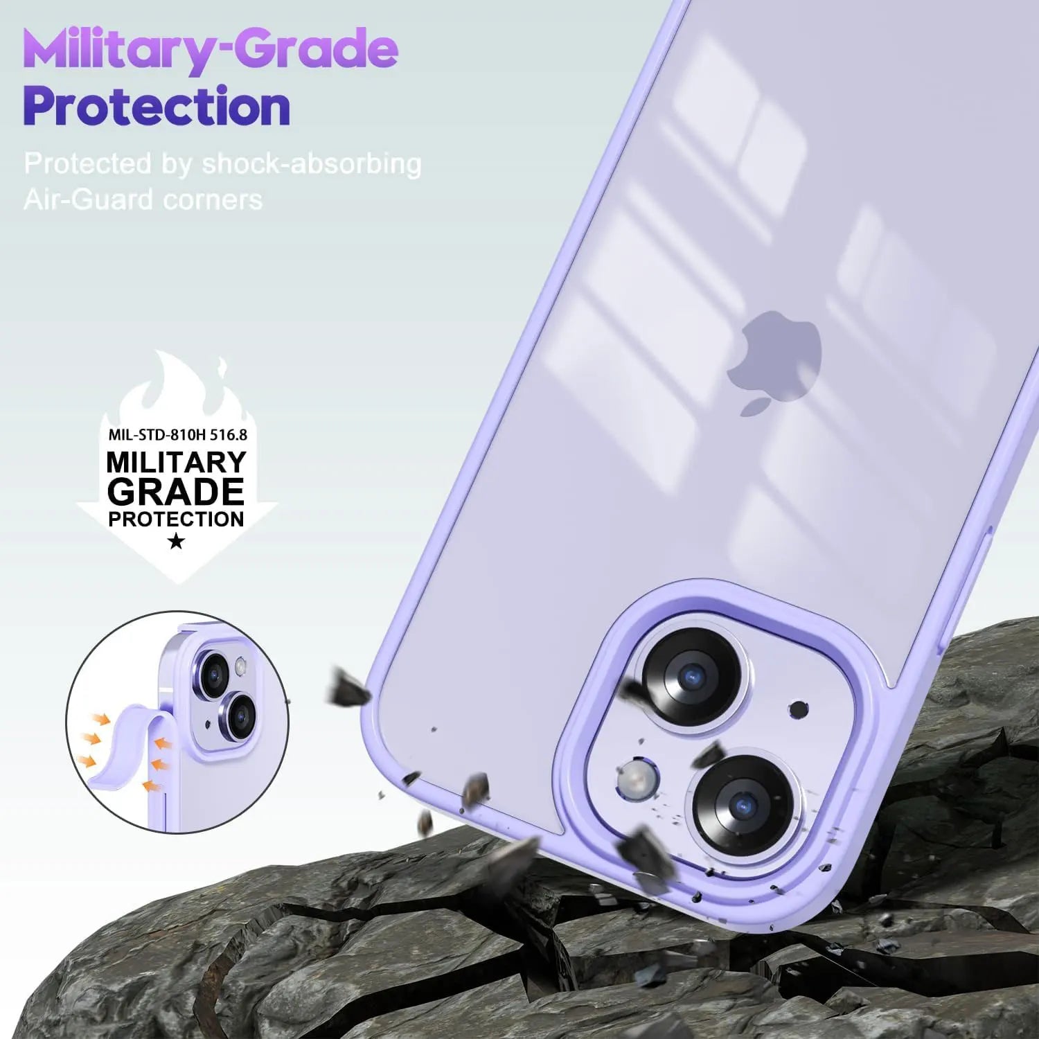iPhone 16 Shockproof Transparent Case - Durable Military-Grade Protection Tidesmit