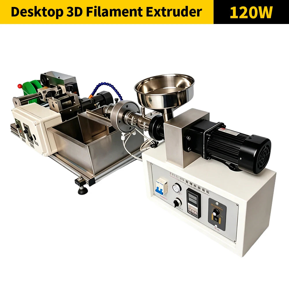 Desktop 3D Filament Extruder Production Line 0.5kg/h for PLA/ABS Filament Making at Home & Workshop