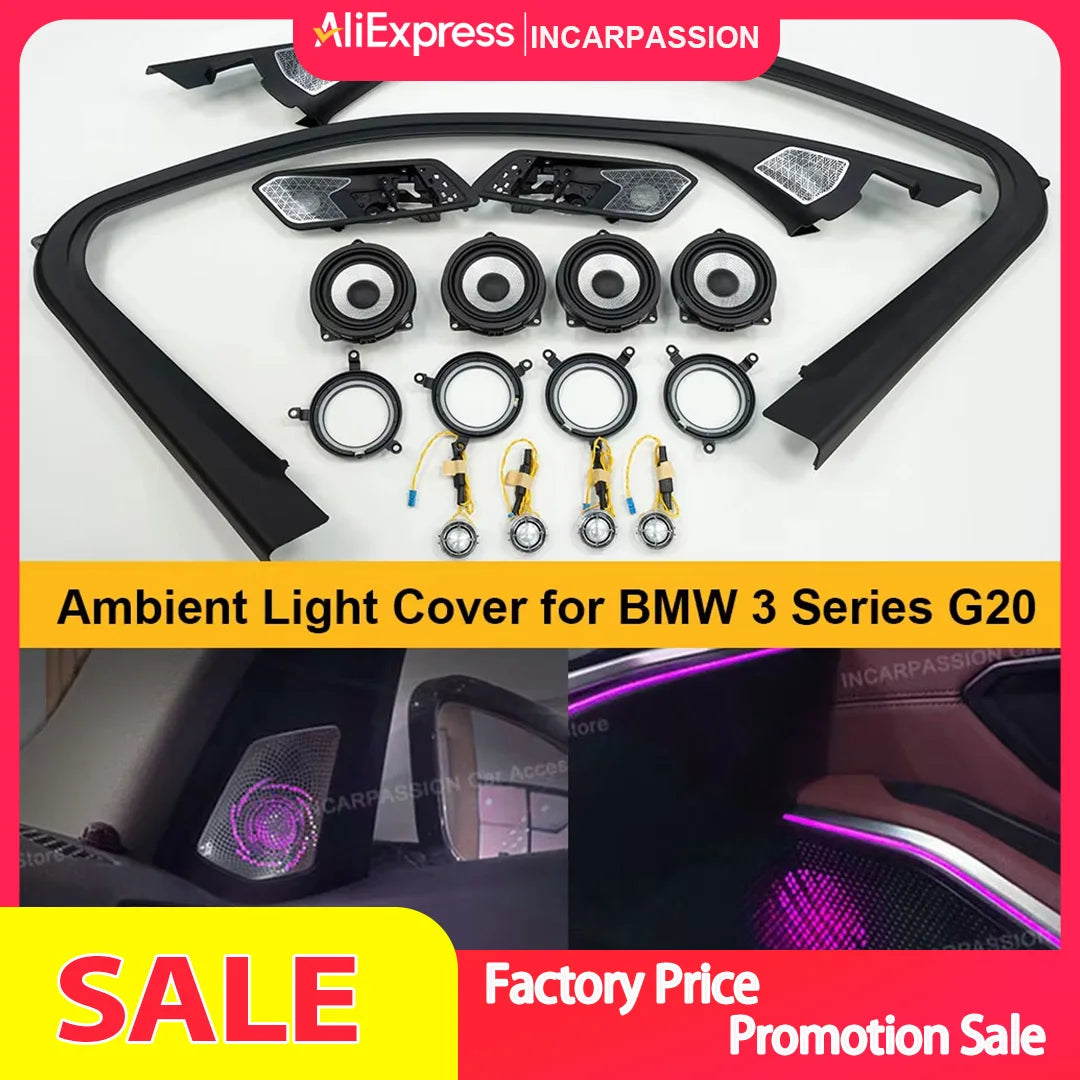 BMW G20 Ambient LED Speaker Cover Upgrade Kit | Interior Audio Lighting Tidesmit