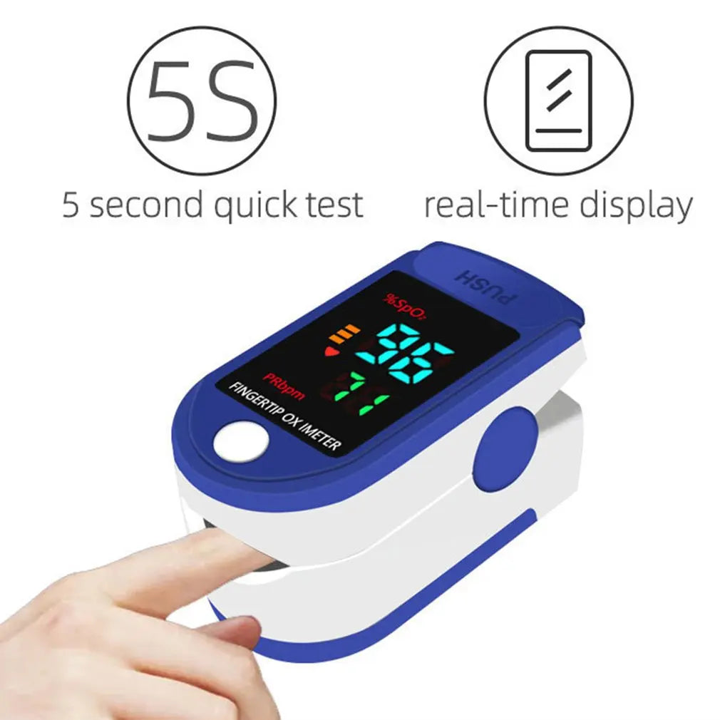 Fingertip Oximeter Testing SPO2 Oximeter Portable Fingertip Pulse Blood Oxygen Saturation Monitor LED Display Hot Sale