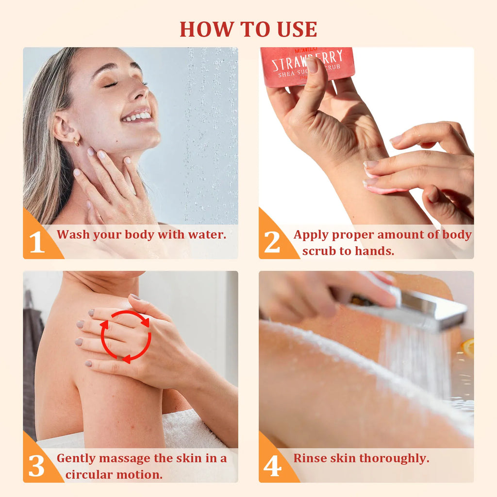 Shea Sugar Scrub Exfoliator for Smooth Skin | Tidesmit 290g Scrubs Treatments Tidesmit