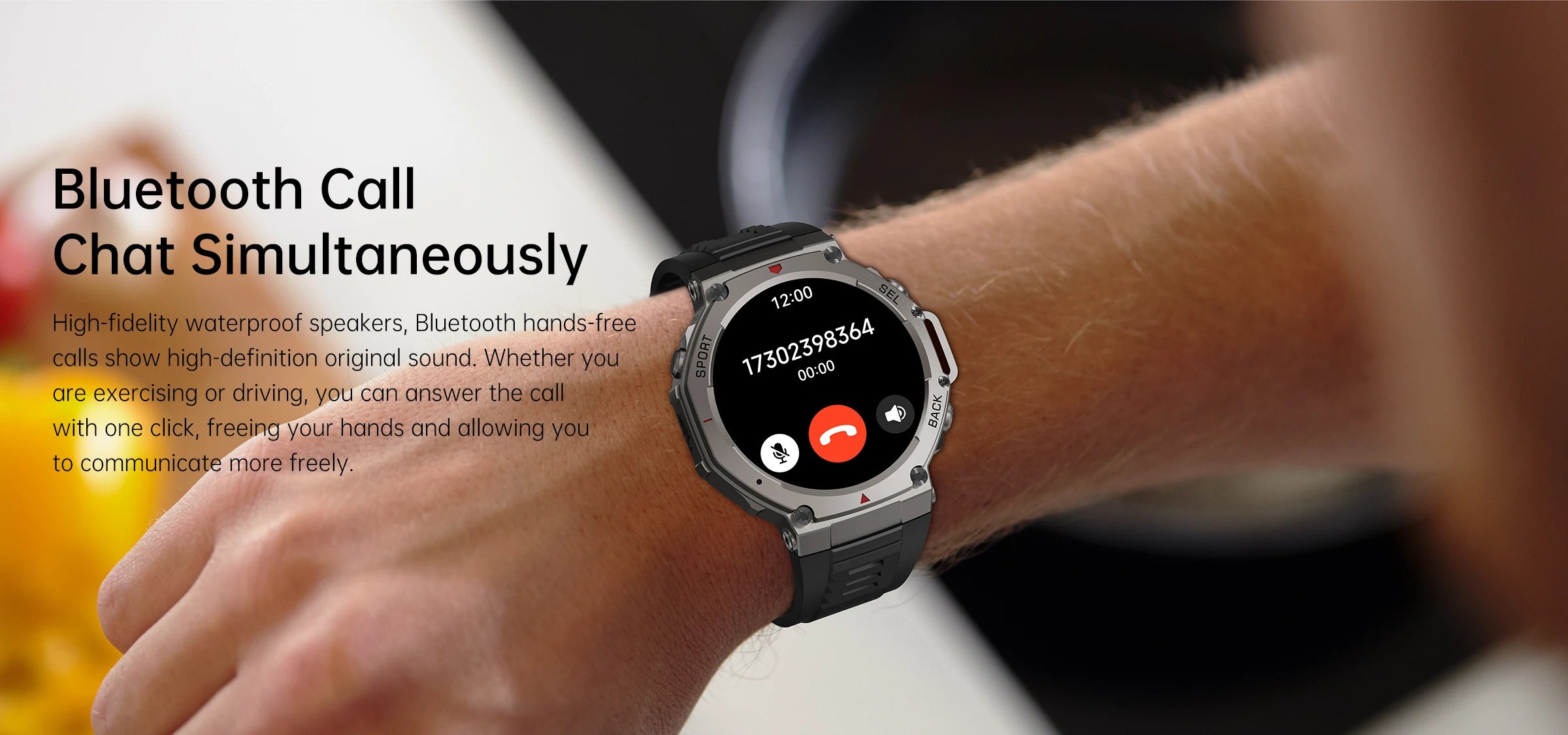 HD Watches Built-in Dual-band GPS Smart Watch Men Smartwatch Compass Altimeter Barometric 5ATM IP69K Waterproof AMOLED