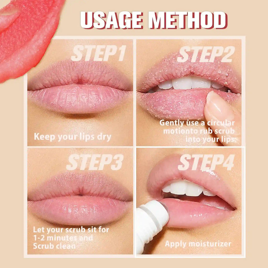 Watermelon Lip Scrub | Moisturizing Lip Treatment & Exfoliator by Tidesmit Lip Care Tidesmit
