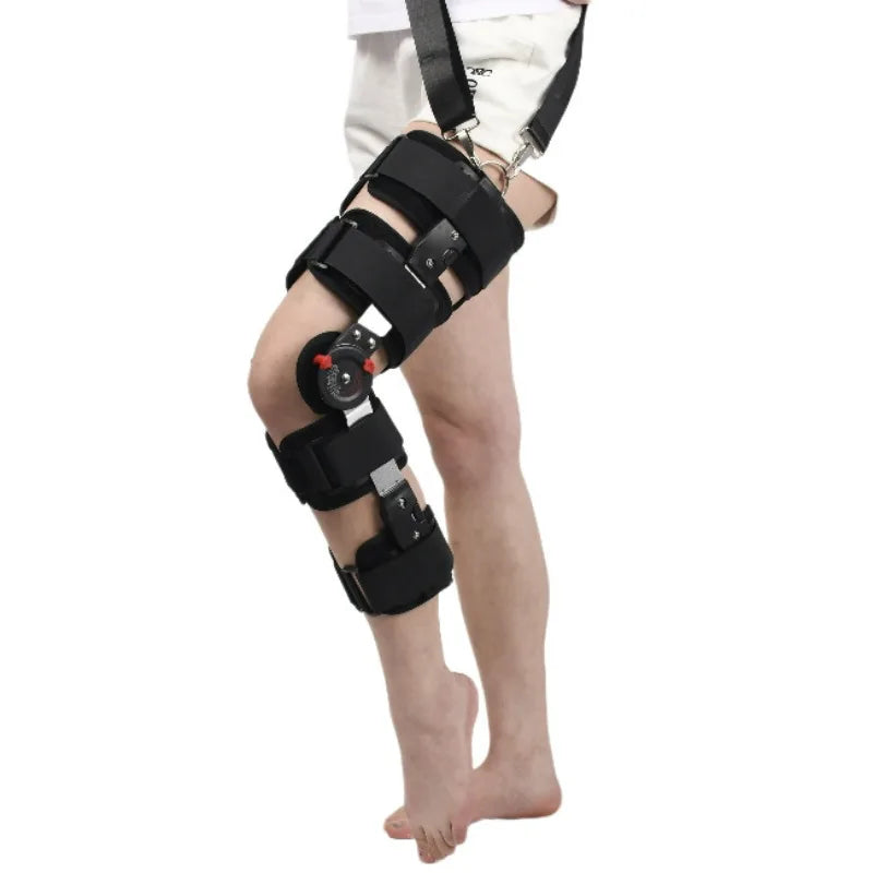 Orthopedic Support Stabilizer After Surgery Adjustable Hinged Knee Brace Knee Joint Fixation Stretcher Leg Recovery Stabilizers