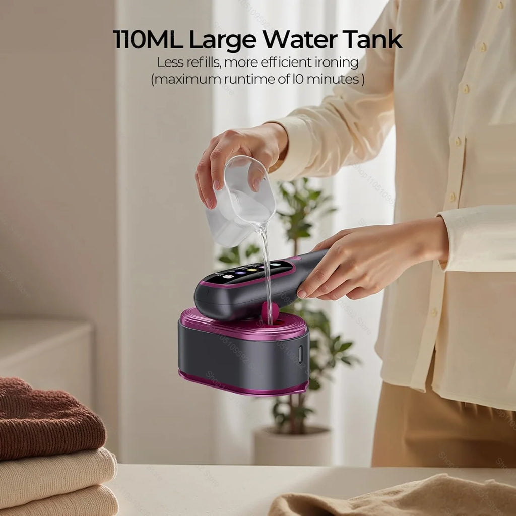 Tidesmit 1200W professional handheld garment steamer showing ergonomic portable design for steam ironing clothes