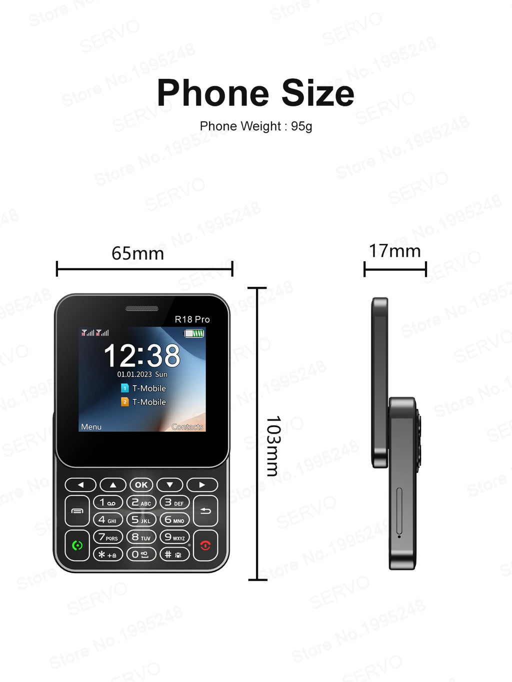Low Price Sale SERVO AUAR11 2G GSM Rotate Screen Dual SIM Speed Dial Magic Voice Flashlight 2.4" Side Slider Square Cellphones