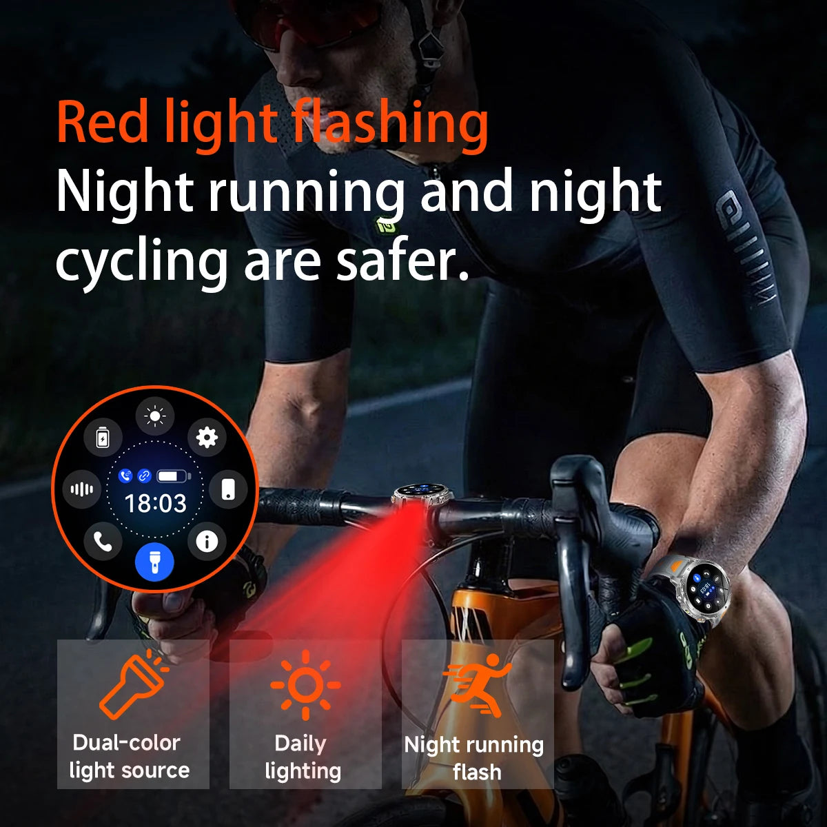 LIGE TANK Ultra Military Smart Watch 1400mAh Battery 10ATM Waterproof Heart Rate LED Flashlight Sports Bracelet Men Smartwatch