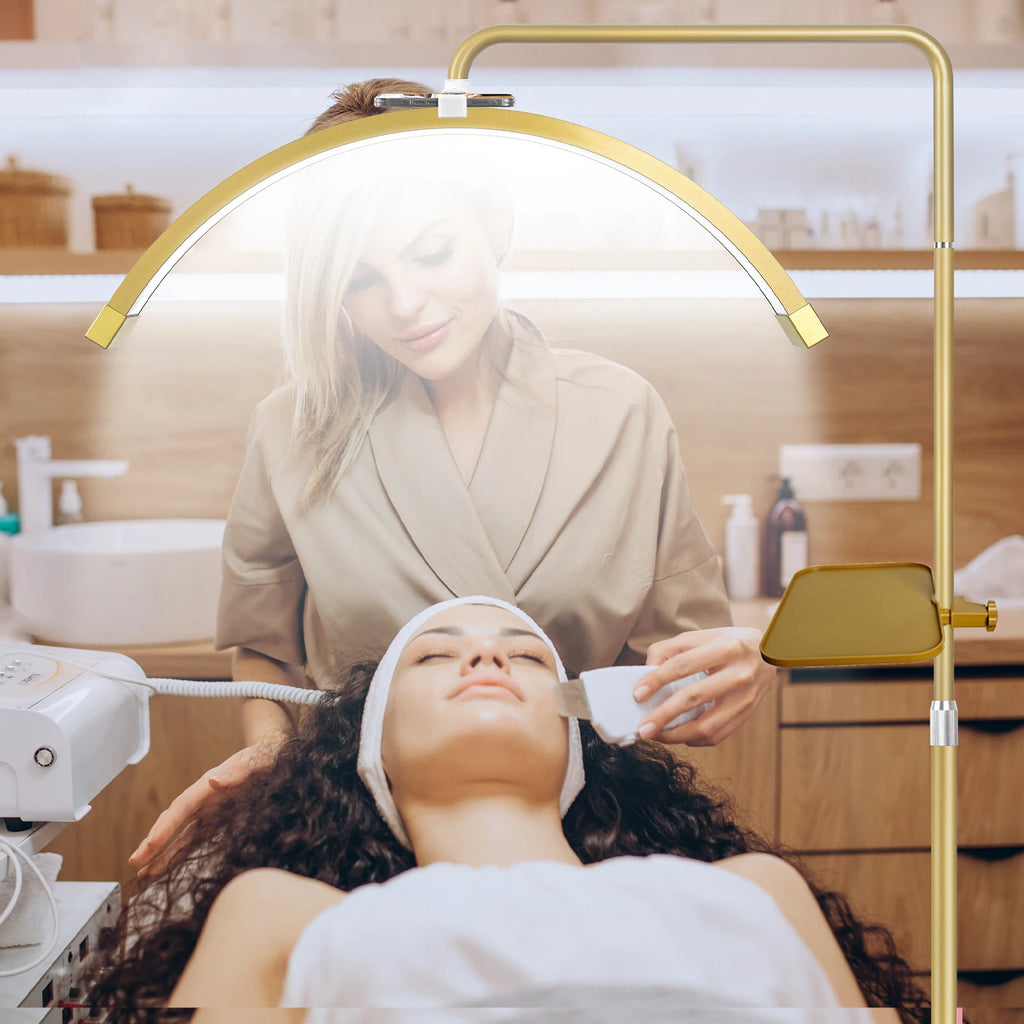 Half Moon Lash Light with Adjustable Tripod for Professional Salons Tidesmit