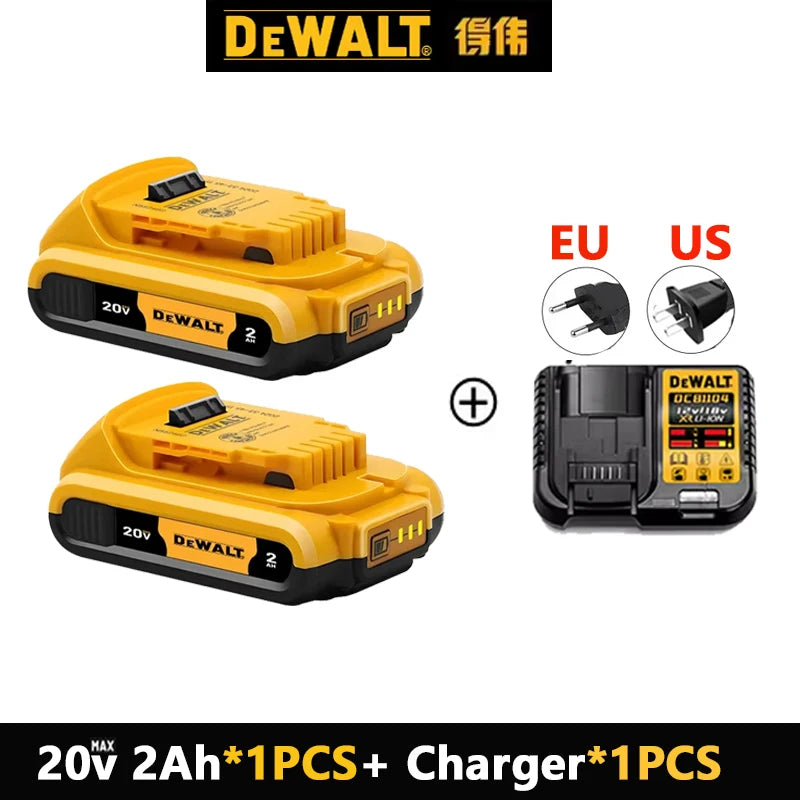 100% Original 20V 6.0Ah MAX Battery Power Tool Replacement For DeWalt DCB184 DCB181 DCB182 DCB200 20V 5A 6A 18Volt 20v Battery