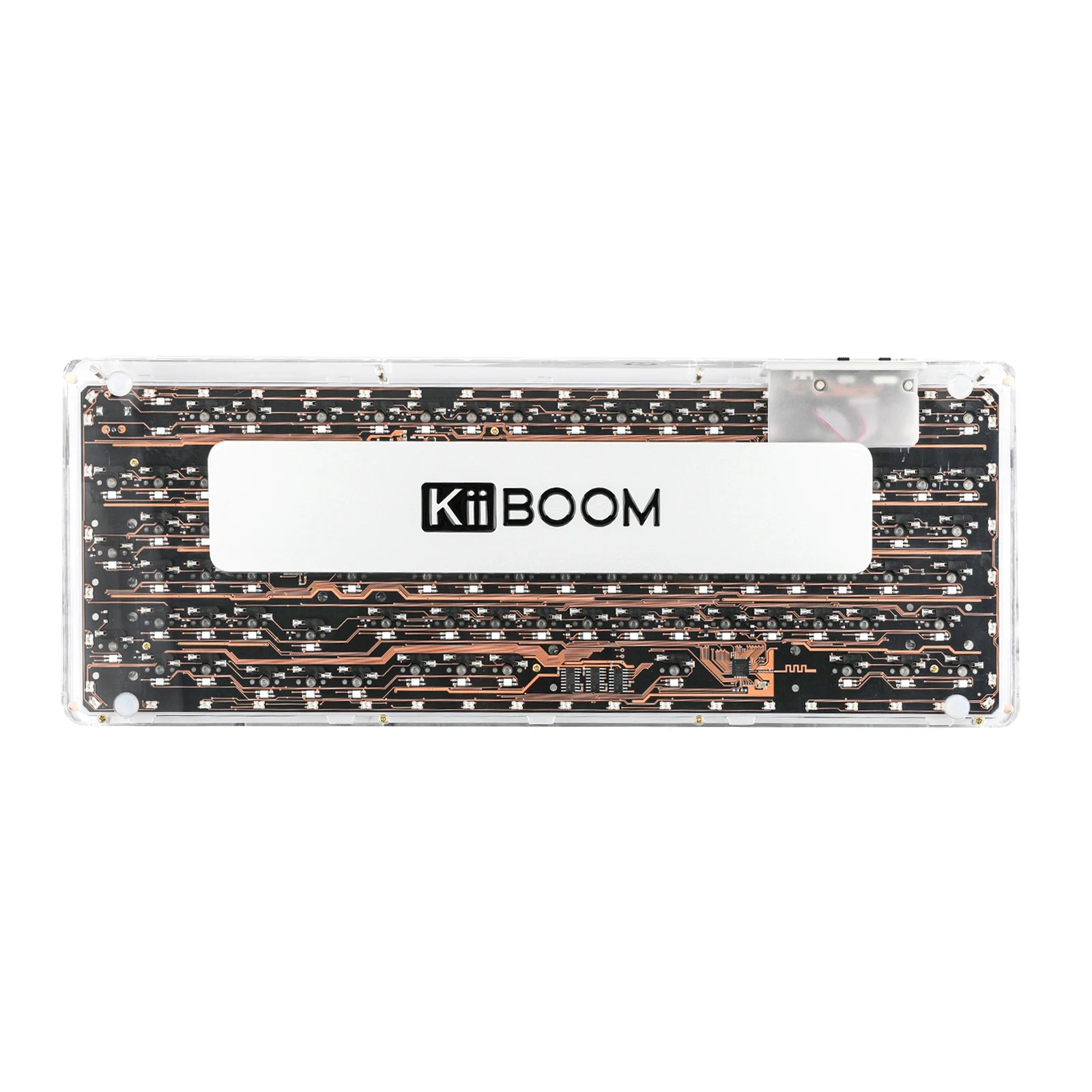 KiiBOOM Phantom 98 98-key Hot-swappable Wired/Bluetooth5.0/2.4GHz Wireless Acrylic Gasket Mechanical Keyboard