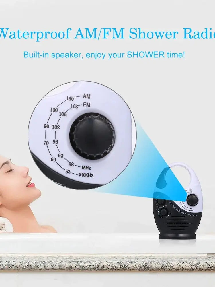 Portable Shower Radio – Waterproof Wireless Bluetooth Speaker Tidesmit