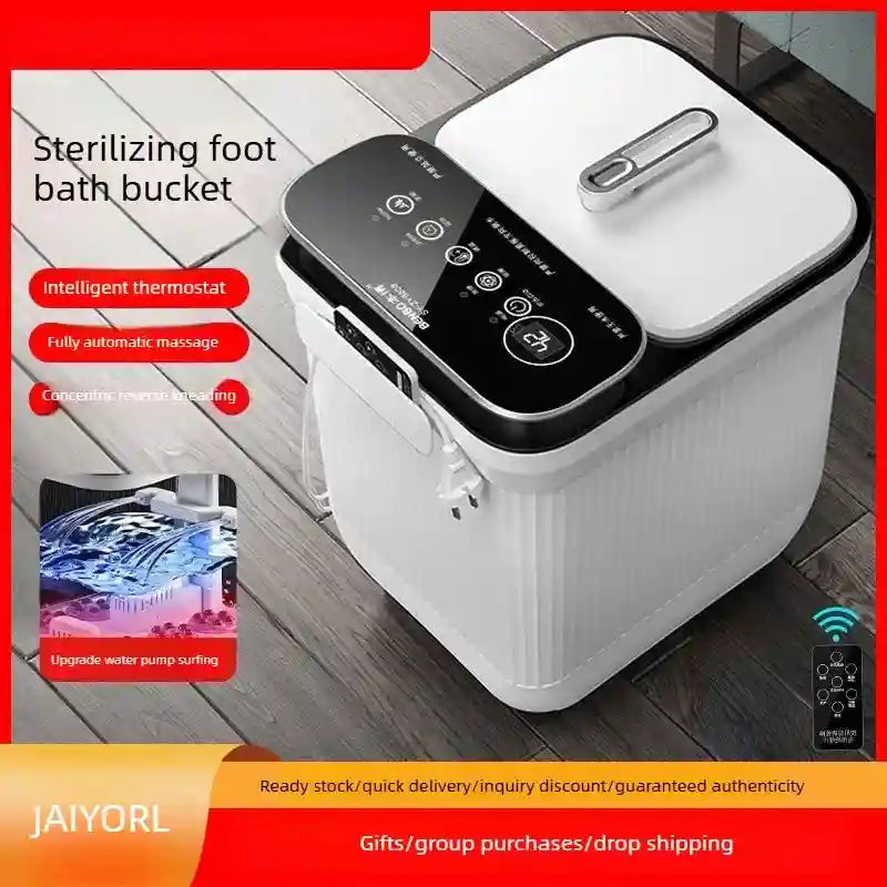 Electric Foot Spa Massager with Heat, Remote Control & Deep Tissue Modes Massage Roller Tidesmit