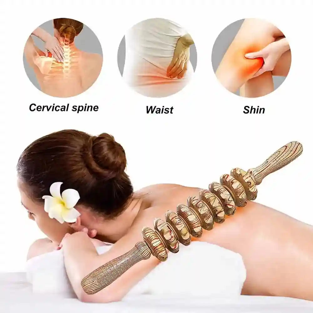 Wooden Massage Roller Stick for Deep Muscle Relief & Recovery Eye Massage Instrument Tidesmit
