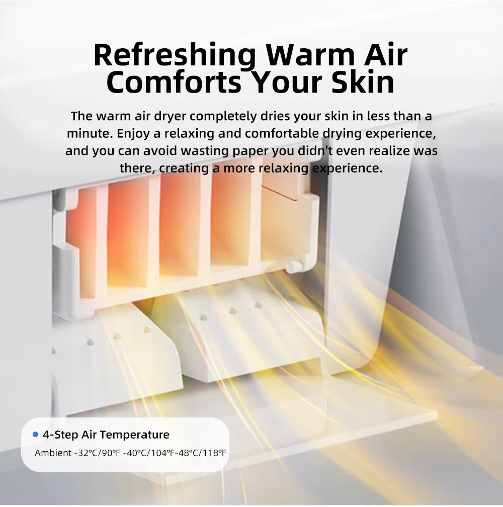Smart Toilet Seat Cover - Water&Energy Saving, Instant Heating, Self-Cleaning, LED Night Light-Efficient Hygienic Bathroom Lid