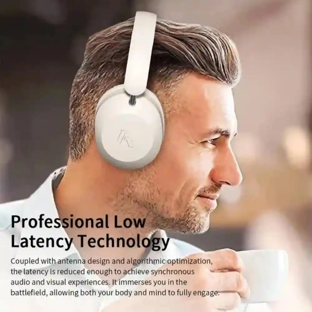Wireless Over-Ear Headphones with Active Noise Cancellation Tidesmit
