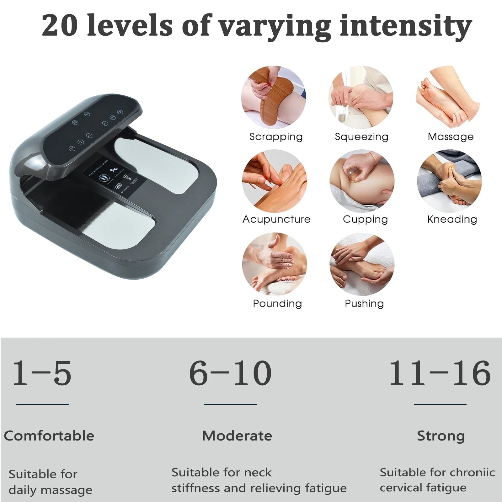 Terahertz Foot Massager: Light Wave Therapy Device for Pain Relief Relaxation Treatment Tidesmit