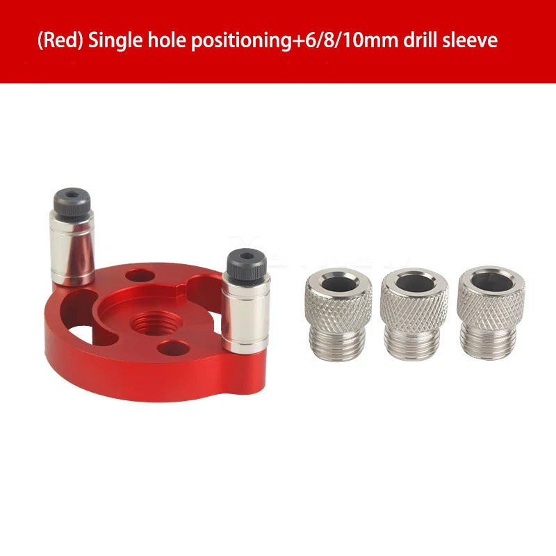 Aluminum Wood Drill Guide Locator Vertical Drilling Positioner Dowel Hole Jig Woodworking DIY Drilling Tool