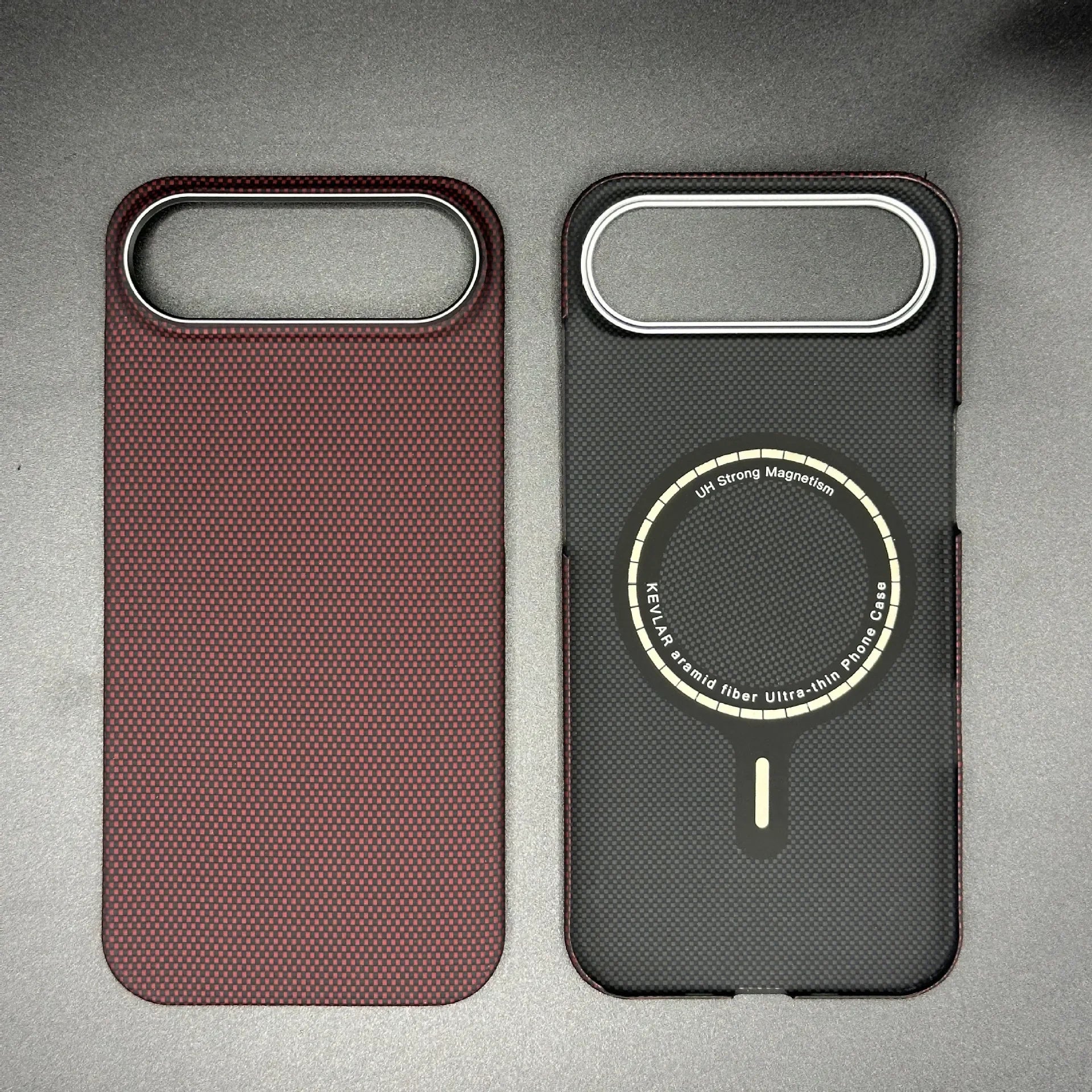 iPhone 17 Air Carbon Fiber Case | Slim Military-Grade Protective Cover red magnetic iPhone Air Tidesmit