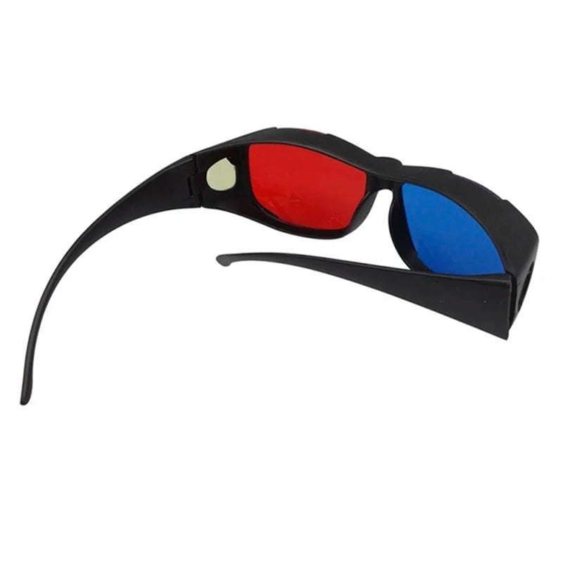 3D Anaglyph Glasses Red Blue Lens - Black Frame for Immersive Movies Tidesmit