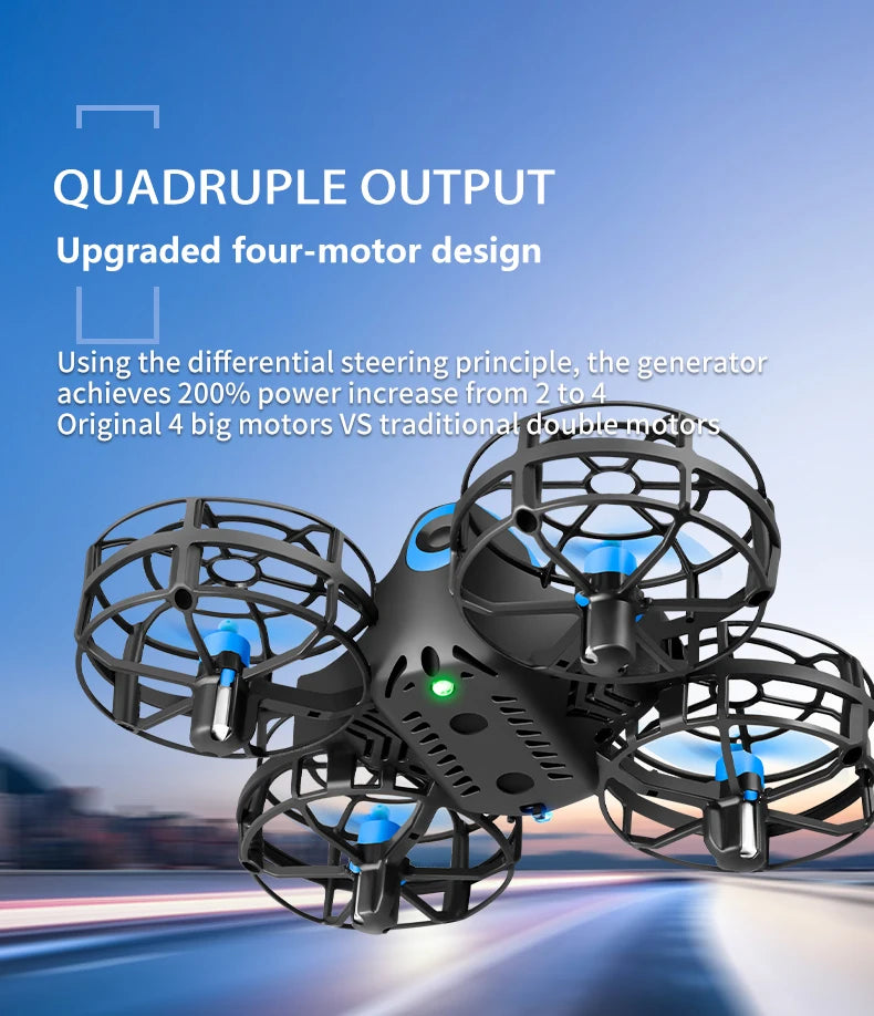 Mini RC Drone for Kids - Headless Mode, 360 Flips, V8-V18 Models Tidesmit