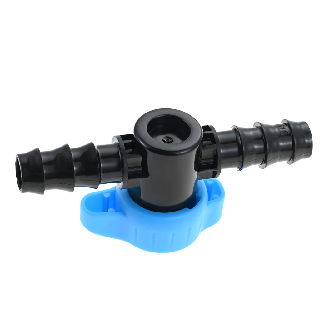 15pcs Plastic Drip Irrigation 1/2 Inch Barbed Shut Off Valve for 1/2 Inch 16mm Drip Irrigation Tubing for Drip Sprinkler Systems